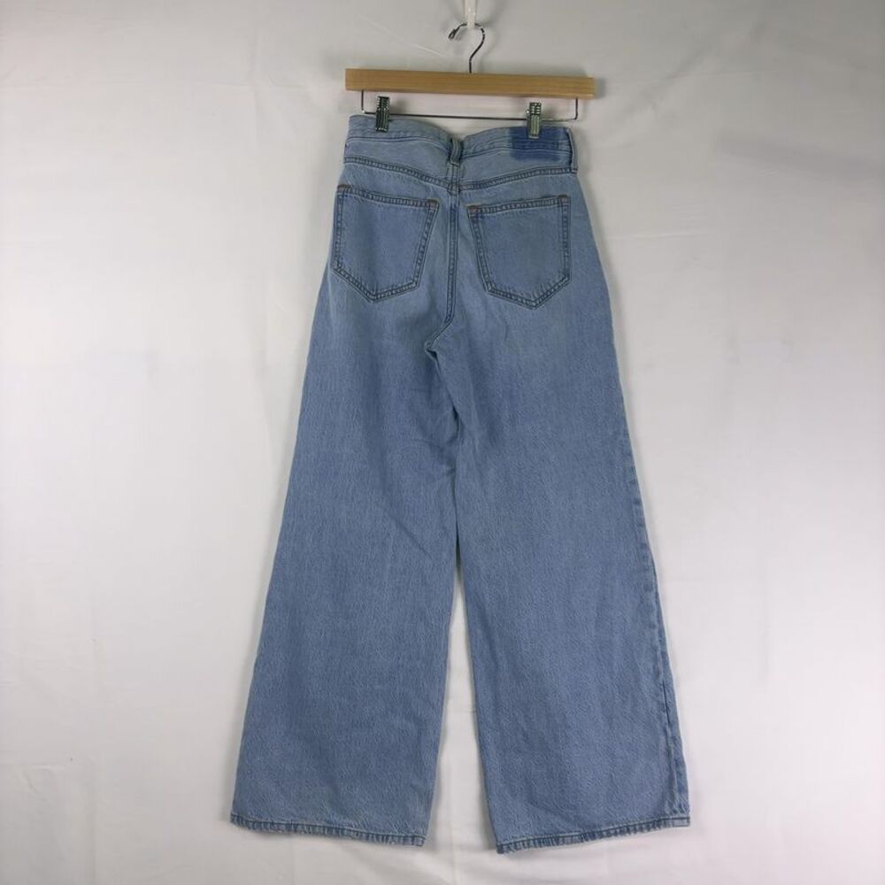 Abercrombie & Fitch Light Blue Wide-Leg Jeans - Picture 3 of 3